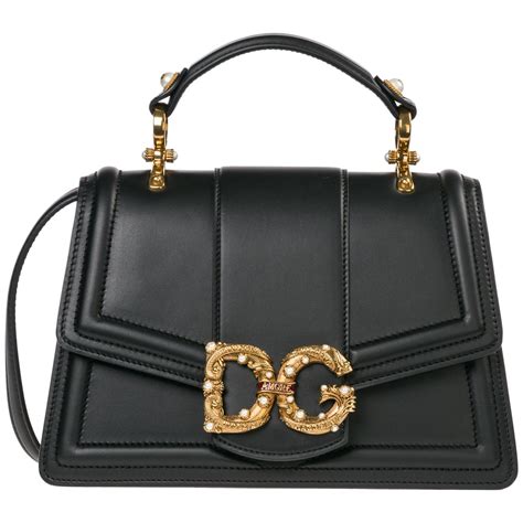 dolce gabbana purses leather gold short straps|dolce and gabbana purses website.